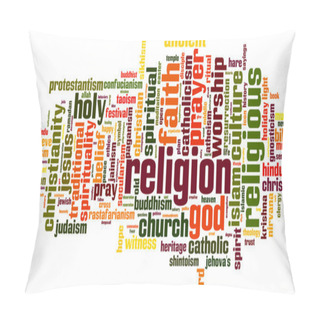 Personality  Religion Word Cloud Pillow Covers