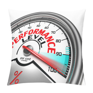 Personality  Performance Level Conceptual Meter Pillow Covers