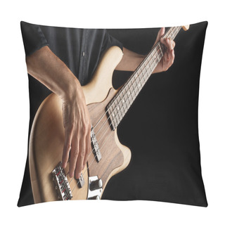 Personality  Bassist Playing Bass Pillow Covers