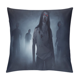 Personality  Scary Zombies Walking At Night Pillow Covers