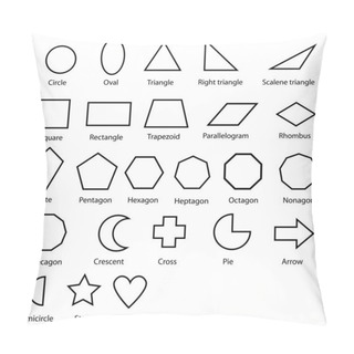 Personality Geometric Shapes Vector Pillow Covers