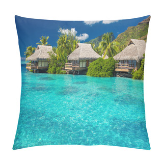 Personality  Overwater Villas In Lagoon Of Moorea Island Pillow Covers
