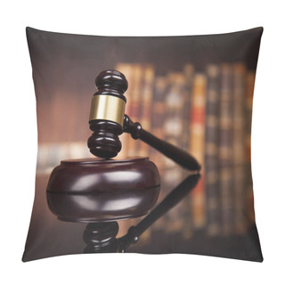 Personality  Court Gavel, Mallet Of Justice Pillow Covers
