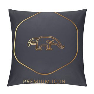 Personality  Anteater Golden Line Premium Logo Or Icon Pillow Covers