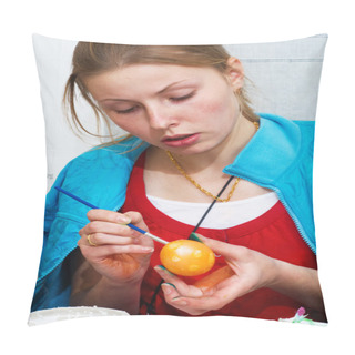 Personality  Painting Easter Egg Pillow Covers