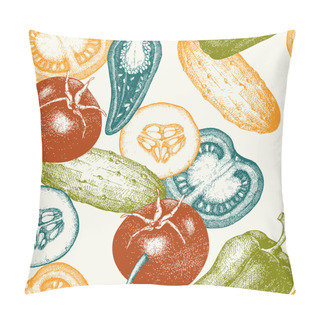 Personality  Hand Drawn Vegetables Pillow Covers
