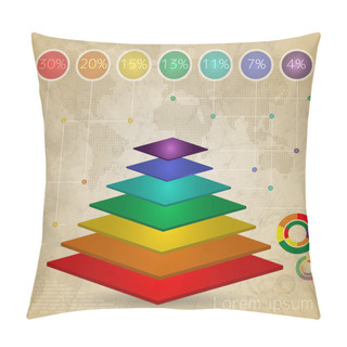 Personality  Elements Of Infographics, Vector Illustration Pillow Covers