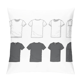 Personality  Blank T-shirt Pillow Covers
