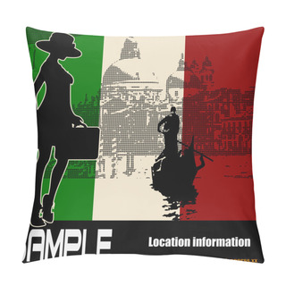 Personality  Venetian Travel Background Pillow Covers