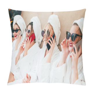 Personality  Spa Girls Smartphone Urban Leisure Lifestyle Pillow Covers