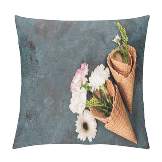 Personality  Flowers In Sugar Cones Pillow Covers