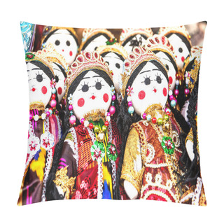 Personality  Girl Doll Longhair Asia Traditional Pillow Covers