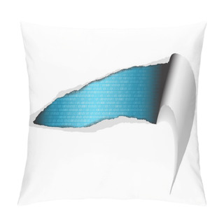 Personality  Vector Ripped Paper - Digital Background Pillow Covers