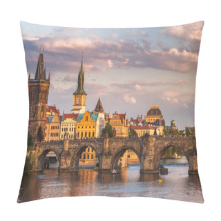 Personality  Famous Iconic Image Of Charles Bridge, Prague, Czech Republic. C Pillow Covers