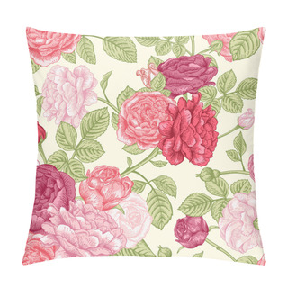 Personality  Pattern With Pink Roses Pillow Covers