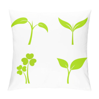 Personality  Plant Icons Pillow Covers