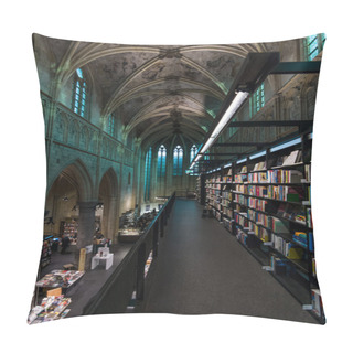 Personality  Dominican Church Of The 13th Century, After The Restoration In 2005 Using The Premises As A Bookstore. Pillow Covers