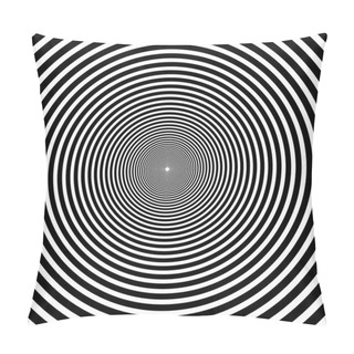Personality  Psychedelic Spiral With Radial Rays, Twirl, Twisted Comic Effect, Vortex Backgrounds. Hypnotic Spiral Pillow Covers