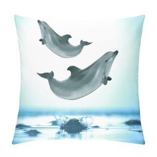 Personality  Dolphins Jumping Out The Sea Pillow Covers