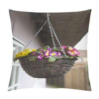 Personality  Purple Petunia Hanging Basket Pillow Covers