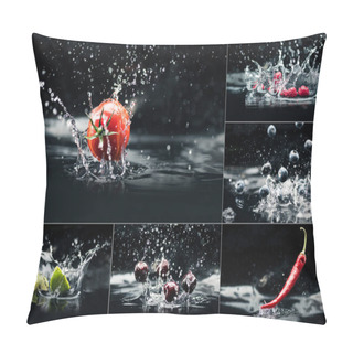 Personality  Products Falling In Water With Splashes Pillow Covers