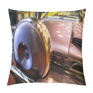 Personality  Istammbul, Turkey - August, 2021: Logo 1961 Ford Galaxie Starliner Hardtop . High Quality Photo Pillow Covers