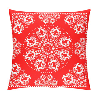 Personality  Bright Red Bandana Pillow Covers