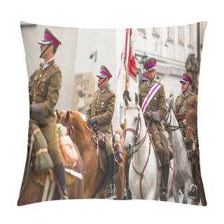 Personality  Historical City Center In Krakow Pillow Covers