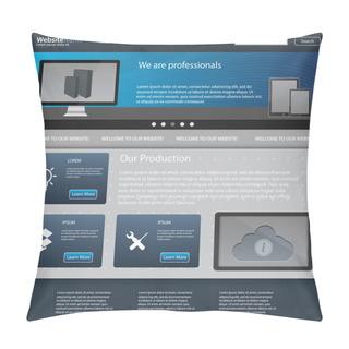 Personality  Website  Banner Vector Illustration   Pillow Covers