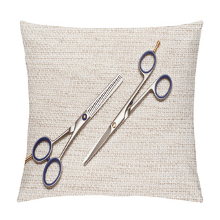 Personality  Scissors And Thinning Shears Pillow Covers