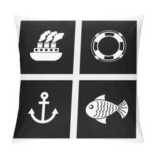 Personality  Sea Icons Pillow Covers