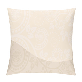 Personality  Beige Background Pillow Covers