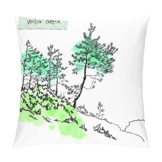 Personality Pines On The Stone Hill Pillow Covers