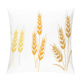 Personality  Wheat And Barley Icons Pillow Covers