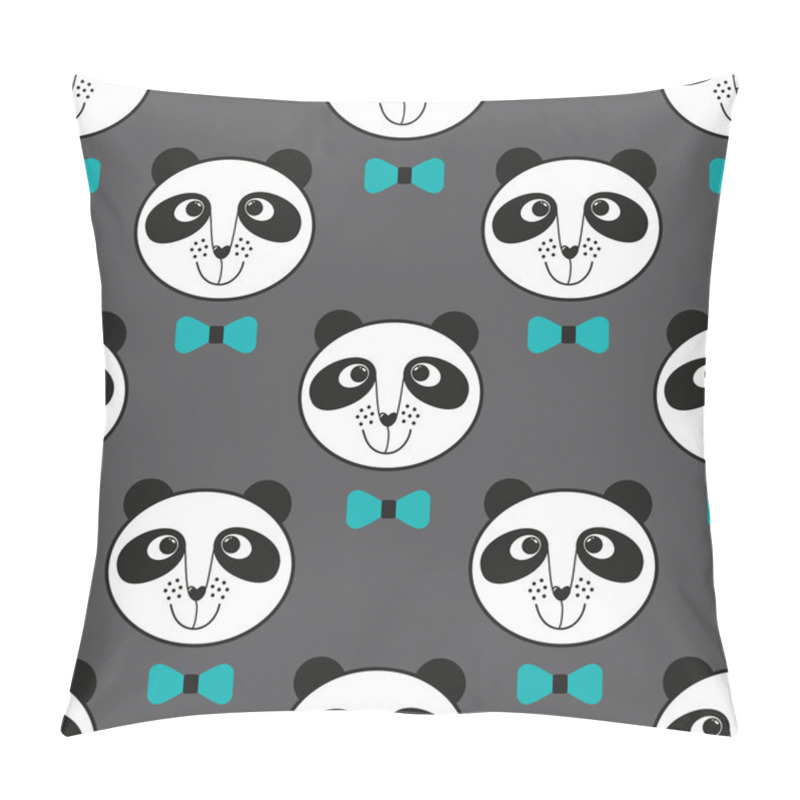 Personality  Seamless pattern with  pandas pillow covers