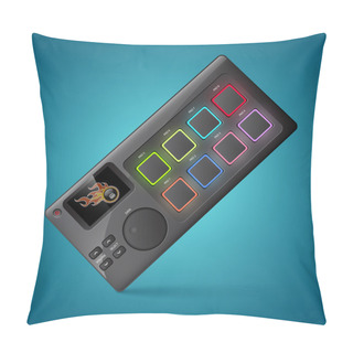 Personality  Vector Drum Machine Vector  Illustration  Pillow Covers