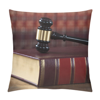 Personality  Mallet On Legal Book Pillow Covers
