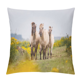 Personality  Beautiful Wild Horses On Nature  Pillow Covers