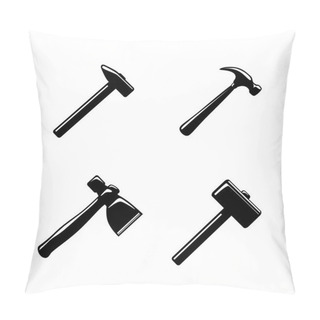 Personality  Hammer Icons Set Pillow Covers