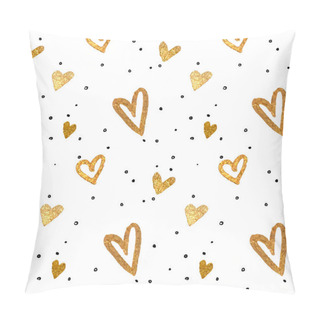 Personality  Abstract Background With Hearts Pillow Covers