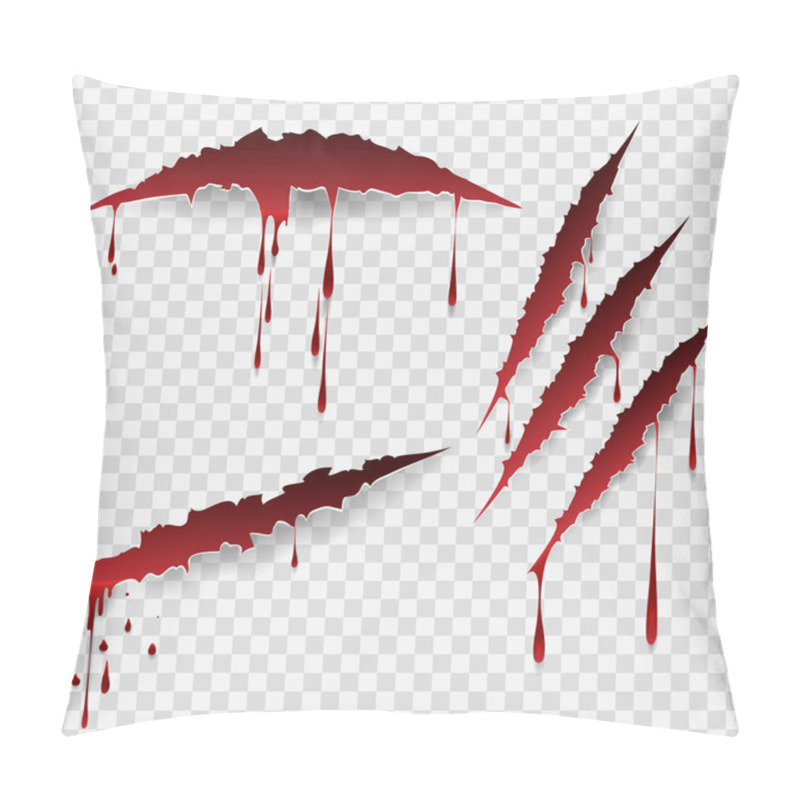 Personality  Bloody Scratch Marks Pillow Covers