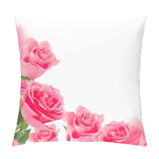 Personality  Pink Roses Background Pillow Covers