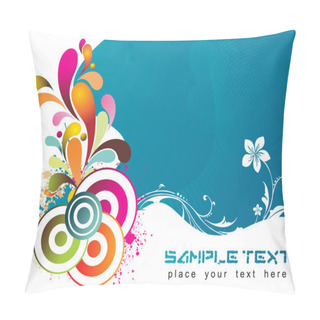 Personality  Colorful Artwork With Wave Pattern Pillow Covers
