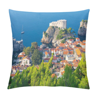 Personality  Dubrovnik. Fort St. Lawrence In The Morning. Pillow Covers