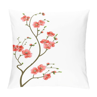 Personality  Cherry Blossom Branch Abstract Background Pillow Covers