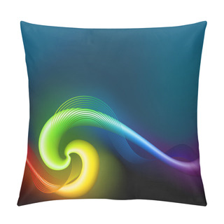 Personality  Abstract Rainbow Background Pillow Covers