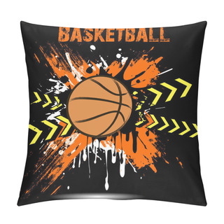 Personality  Background Abstract Basketball Ball From Blots Pillow Covers