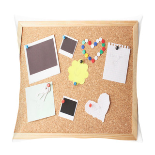 Personality  Cork Board With Notes Pillow Covers