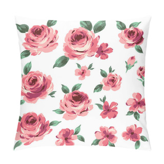 Personality  Illustration Of Rose, Pillow Covers