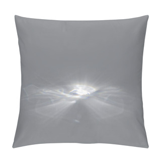Personality  Scene With Gray Background And Organic Drop Shadows And Rays Of Light Pillow Covers
